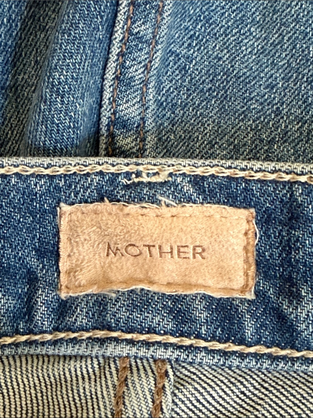 Mother The Stunner Ankle Fray Jeans Womens Size 28 Denim Mid Wash - Picture 8 of 13